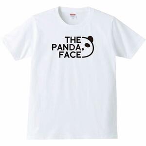 【送料無料】【新品】パンダフェイス Tシャツ パロディ おもしろ プレゼント メンズ 白 XXXLサイズ
