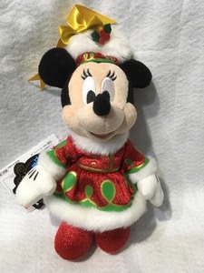 東京ディズニーランド　エレクトリカルパレード・ドリームライツ　クリスマスバージョン　ミニーマウス　ぬいぐるみバッジ　新品