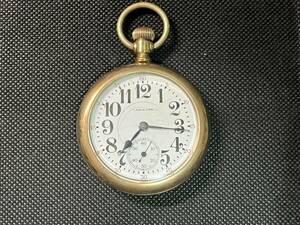 HAMILTON 金色 懐中時計（動作品）アンティーク(Antique pocket watch）★同梱可　No.1336