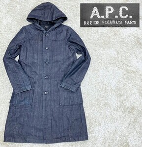 【Мサイズ★】A.P.C. フーデッドデニムコート◆アーペーセー (10)