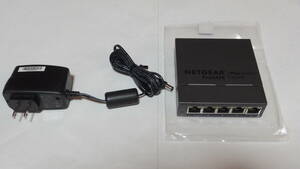 NETGEAR 金属筐体 VLAN、Giga対応 5ポート アンマネージプラススイッチ(ハブ) Prosafe Plus Switch GS105Ev2 GS105E-200JPS 動作品