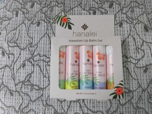 1750　hanalei ククイリップバーム　5本セット　バニラ