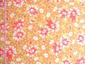 ★moda[モダ]♪DAISY BLOOMS(オレンジシャーベット)♪110×30★【NE1466-B】