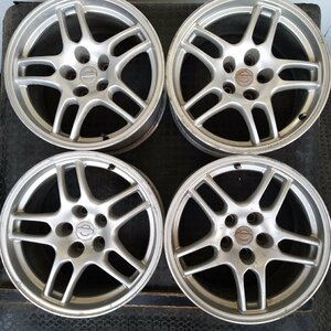 管理番号：W2-213【4本価額】【17x9J 5x114.3 ET+30 ハブ66】日産純正・スカイライン・GT-R等・店頭直接引取・購入・引取可能