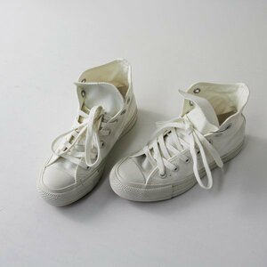 未使用 converse コンバース ALL STAR 100 WHITEPLUS HI オールスター ホワイトプラス ハイカット 22.5cm/白【2400012984592】