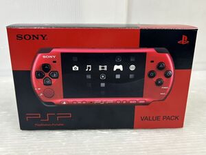 HS059-241122-033【中古】SONY PSP 本体 RED/BLACK PSPJ-30026 PlayStationPortable 動作確認済 初期化済 ソニー