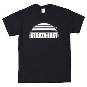 [Lサイズ]Strata East （ストラタ・イースト） アフロジャズ レーベルロゴ Tシャツ ブラック