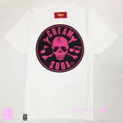 新品CSドクロターンテーブルTシャツ SMLXL白色クリームソーダピンクドラゴン