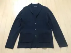 John Smedley ジャケット　シーアイランドコットン　紺　M