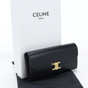 中古良品セリーヌCELINE トリオンフ ラージウォレット 10E31 3DPV 38NO ランク：A us-2