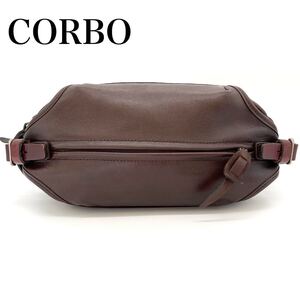 CORBO コルボ　ボディバッグ　ブラウン　ショルダーバッグ