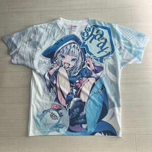 United Athle ユナイテッドアレス キャラクターTシャツ ビッグプリント がうる・ぐら Vチューバー サメ　サイズM