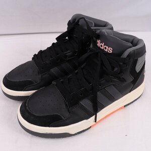 NEO ENTRAP MID 26.0cm/adidas ネオエントラップ ミッド アディダス スニーカー 黒 ブラック グレー ピンク 中古 古着 メンズ ad5086