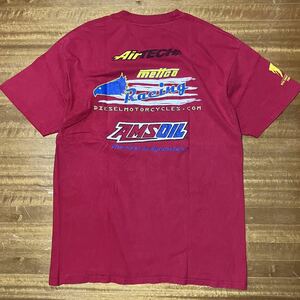 mettco Racing バイクレース 両面プリント Tシャツ Hanes XLサイズ USA古着