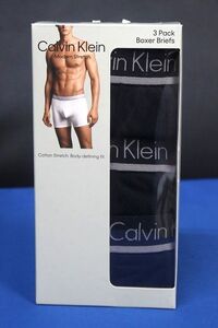 正規品 Calvin Klein カルバンクライン ボクサーブリーフ 3枚セット ブラック サイズL★送料600円