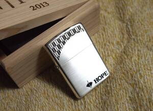 ★非売品 未使用 ジッポー ZIPPO HOPE NIPPON 2013年限定モデル ホープ JT オイルライター 専用木箱付き