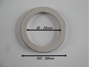トヨタ系　エキゾーストパイプ　ガスケット　35mm　▽Jntj *