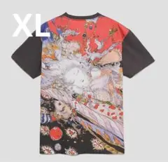 XLサイズ　天野喜孝　海辺の少女　バックプリントTシャツ　グラニフ