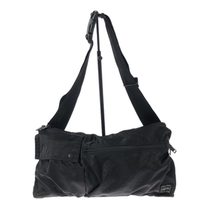 PORTER ポーター 【men4209M】 RING WAIST BAG L リング ウエストバッグ 832-16133 吉田カバン レザ 廃番 BLK ブラック 黒 メンズ OC