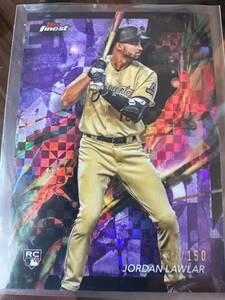 2024 Topps Finest Jordan Lawlar Purple XFractor SP RC 135/150 Diamondbacks ジョーダン・ローラー