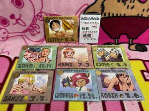 レア ワンピース ONEPIECE HAPPY BIRTHDAY ブロマイド 初回限定 ピンズ付き ハッピー バースデー バースデイ 全種類 セット コンプリート