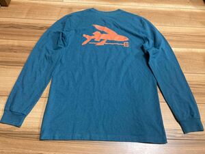 patagonia パタゴニア p6 パタゴニアサーフ　フライングフィッシュ　ロンt 長袖Tシャツ ターコイズ　レギュラーフィットSサイズ　