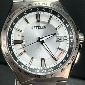 新品 CITIZEN シチズン ATTESA ACT Line アテッサ アクトライン CB0210-54A 腕時計 電波ソーラー ホワイト エコドライブ カレンダー チタン