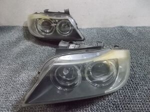 ★激安!★BMW E90 3シリーズ ハンドル位置不明 純正 HID キセノン ヘッドライト ランプ 左右セット 6311 6942739.9 6942740.9 / R8-943