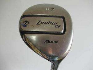 ★MIZUNO ミズノ Zephyr UF フェアウエイウッド 7W 22° 純正カーボンシャフト K145　★レア★激安★中古★　★