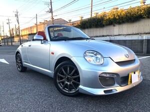 程度良好コペン★車検R8年3月走行少65000km★記録簿12枚あり★電動オープン動作OK★車高調/赤革インテリア/シートヒーター★機関快調/綺麗