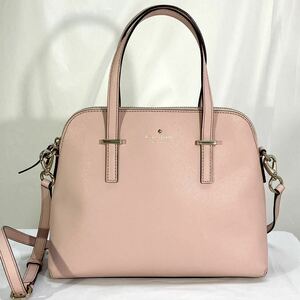 中古S ケイトスペード kate spade ２way ハンドバッグ クロスショルダーバッグ 斜め掛け PXRU4471 ピンク レディース 142728