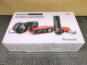 【通電動作未確認】Focusrite Scarlett Solo Studio オーディオインターフェース フォーカスライト スカーレット ソロスタジオ 1円~　S3475