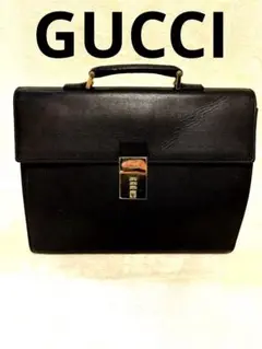 【最高級】美品⭐️GUCCI ビジネスバッグ  ダイヤル式ロック レザーA4金具