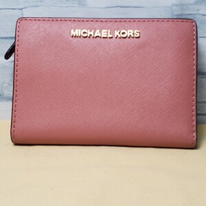 極美品★MICHAEL KORS マイケルコース★ レザー /二つ折り財布/ 小銭入れ/ 札入れ