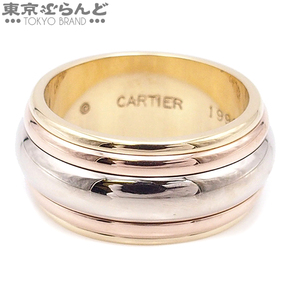 101717638 カルティエ CARTIER トリニティ サターン リング スリーカラーゴールド K18YG K18PG K18WG 50 指輪 レディース 10号相当 仕上済