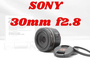 SONY 30mm f2.8　MACRO 単焦点レンズ ソニー　SAL30M28 Aマウント　動作確認済み
