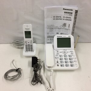 f150*80 【美品】 １円～ Panasonic コードレス電話機 VE-GZ62-W