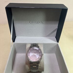 稼働品　CITIZEN　シチズン腕時計　エコドライブ　EcoーDrive電波ソーラー　メンズ時計　H415‐S112907