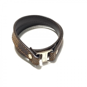 ルイヴィトン LOUIS VUITTON ブレスレット M6764 - エベヌ 2連/シルバー金具 BC2194 アクセサリー（腕） ダミエ