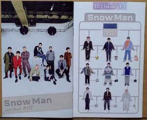 Snow Manファンクラブ会報2冊セット #08(2022 March) #12(2023 February)　Snowman スノーマン　会報誌 ラウール 目黒蓮 佐久間大介 岩本照