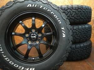 ★深リム LM SPORT + ホワイトレター BFGoodrich 225/70R16 4本セット[ハリアー エクストレイル CX-5 フォレスター(PCD114.3) デリカD:5]18