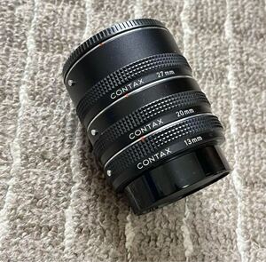 CONTAX接写リングセット　13mm、20mm、27mm