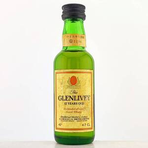 【全国送料無料】特級 The GLENLIVET 12years old Unblended all malt Scotch Whisky 43度 47ml【グレンリベット 12年 アンブレンデッド】