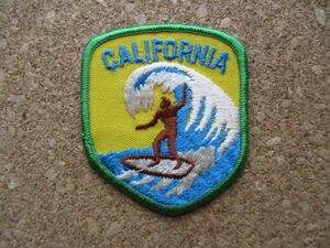 70s カリフォルニア CALIFORNIAサーフィン ワッペン/海サーフsurfing波乗りSURF旅行surfin