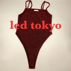 led tokyo CAMI BODY SUIT / RED