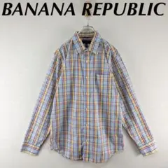 BANANA REPUBLIC・Mサイズ・コットンシャツ・マルチカラー・901