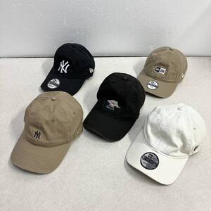 ● NEW ERA ニューエラ 5点 まとめ売り キャップ 帽子 ロゴ 刺繍 ワッペン スポンジボブ ボックスロゴ サイズMIX メンズ レディース 0.42kg