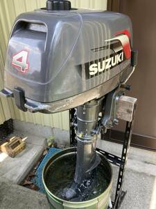 スズキ船外機　DT4　００４０２Ｓ　４馬力　Ｓ足　２st　ジャンク品・部品取り　仙台市から直接引き取り希望