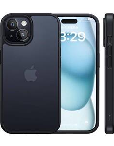 NIMASO ケース iPhone15plus用 カバー 耐衝撃 米軍MIL規格取得 ワイヤレス充電 ストラップホール付き （6.7インチ）対応 スマホケース/A146