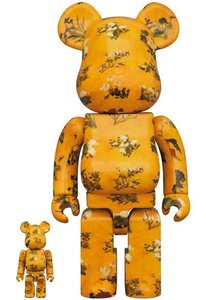 ◆未使用 未開封 メディコム・トイ BE@RBRICK 伊藤若冲「百花図」 100％ & 400％◆10294